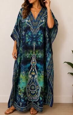 Kaftan Dresses for Women Beach Coverups, One Size Kaftans